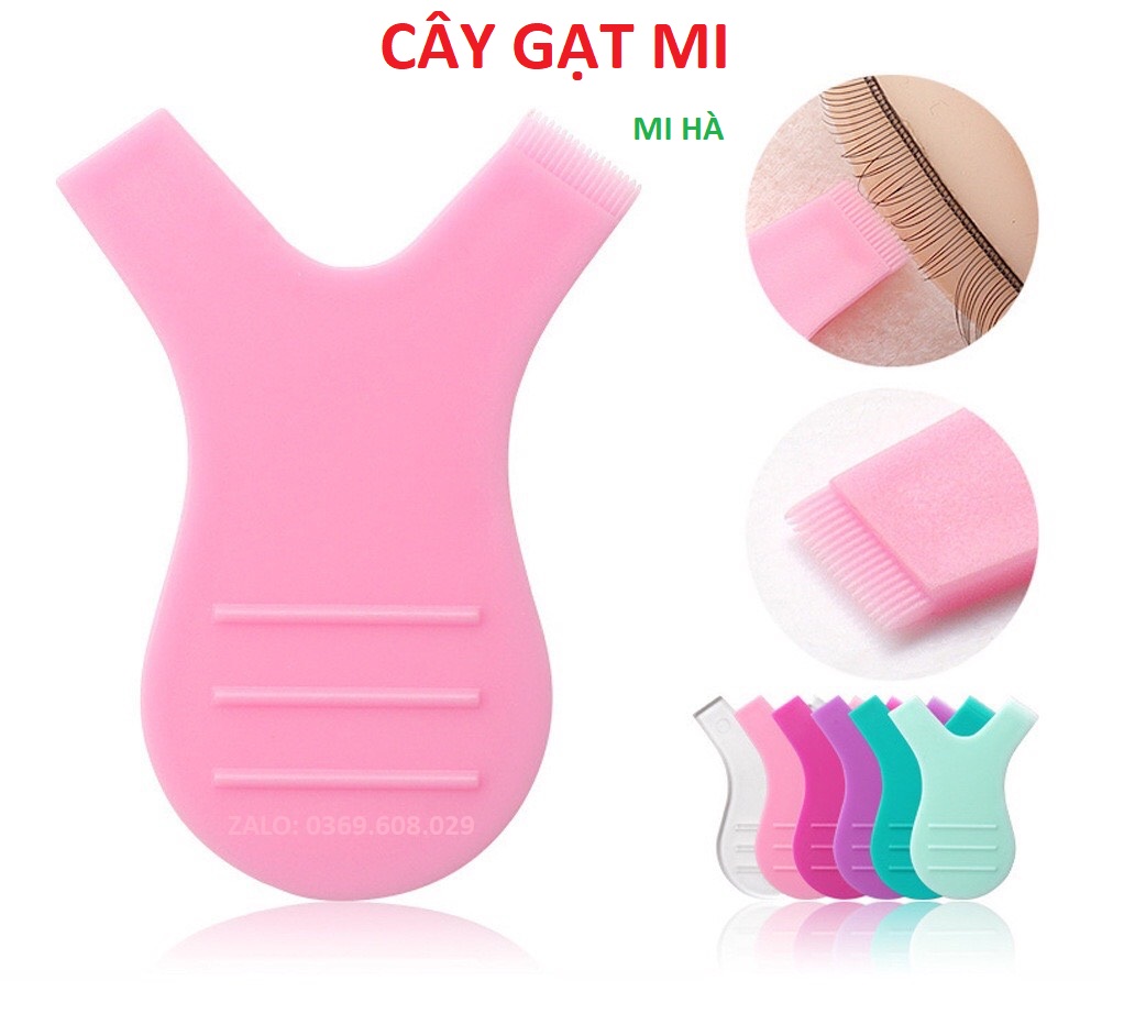 Cây gạt mi thanh gạt mi lược nhựa chải mi uốndụng cụ uốn mi_ phụ liệu mi hà