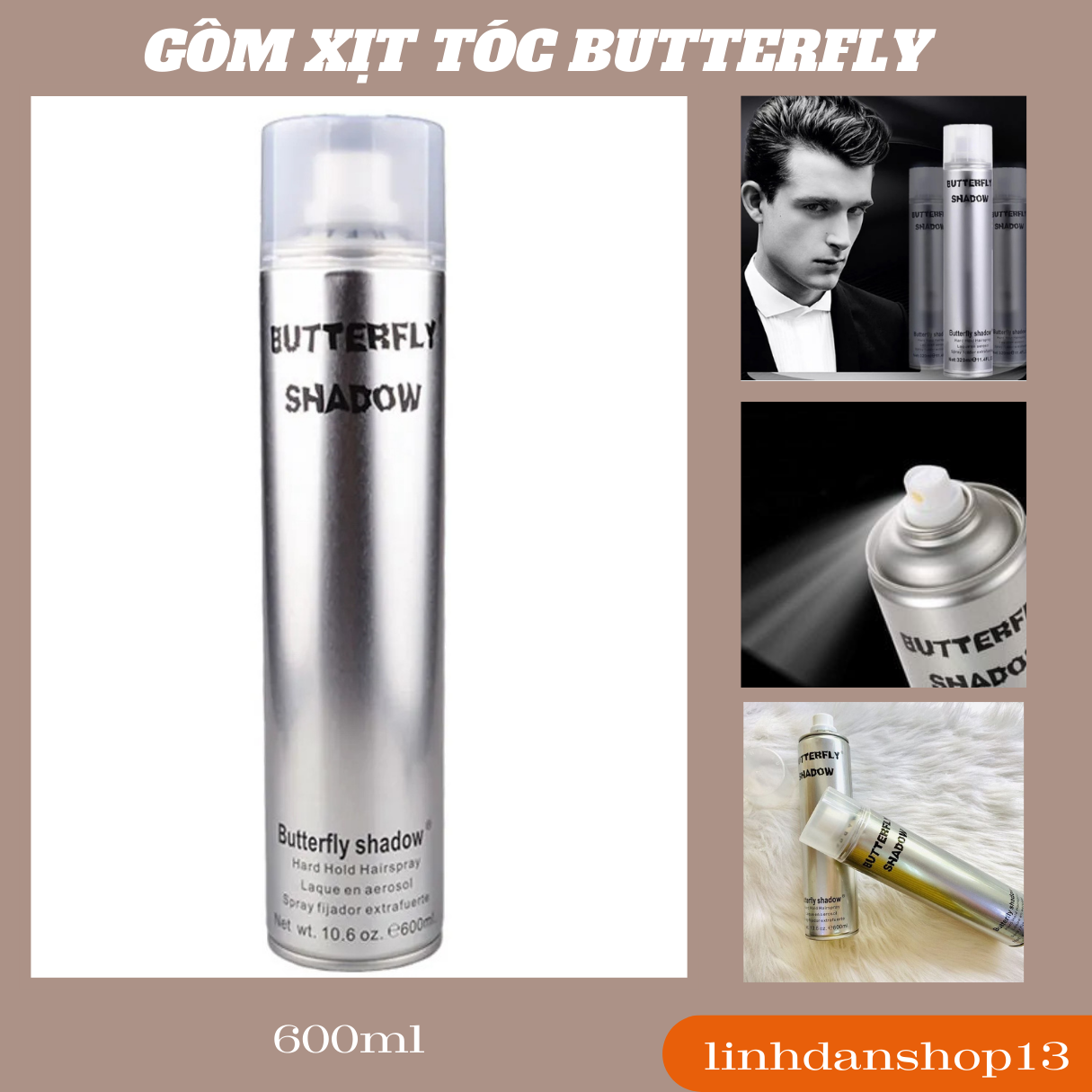 Gôm xịt tóc butterfly shadow - chuẩn hàng xịn