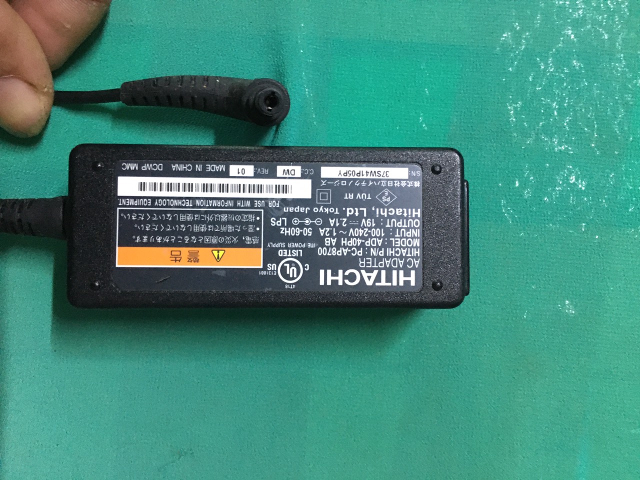: Adapter 19V 2.1A hitachi hàng zin chính hãng