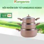 Nồi nhôm đáy từ Kangaroo KG933 - size 18 - 20 - 22 - 24 - 26cm - Hàng chính hãng