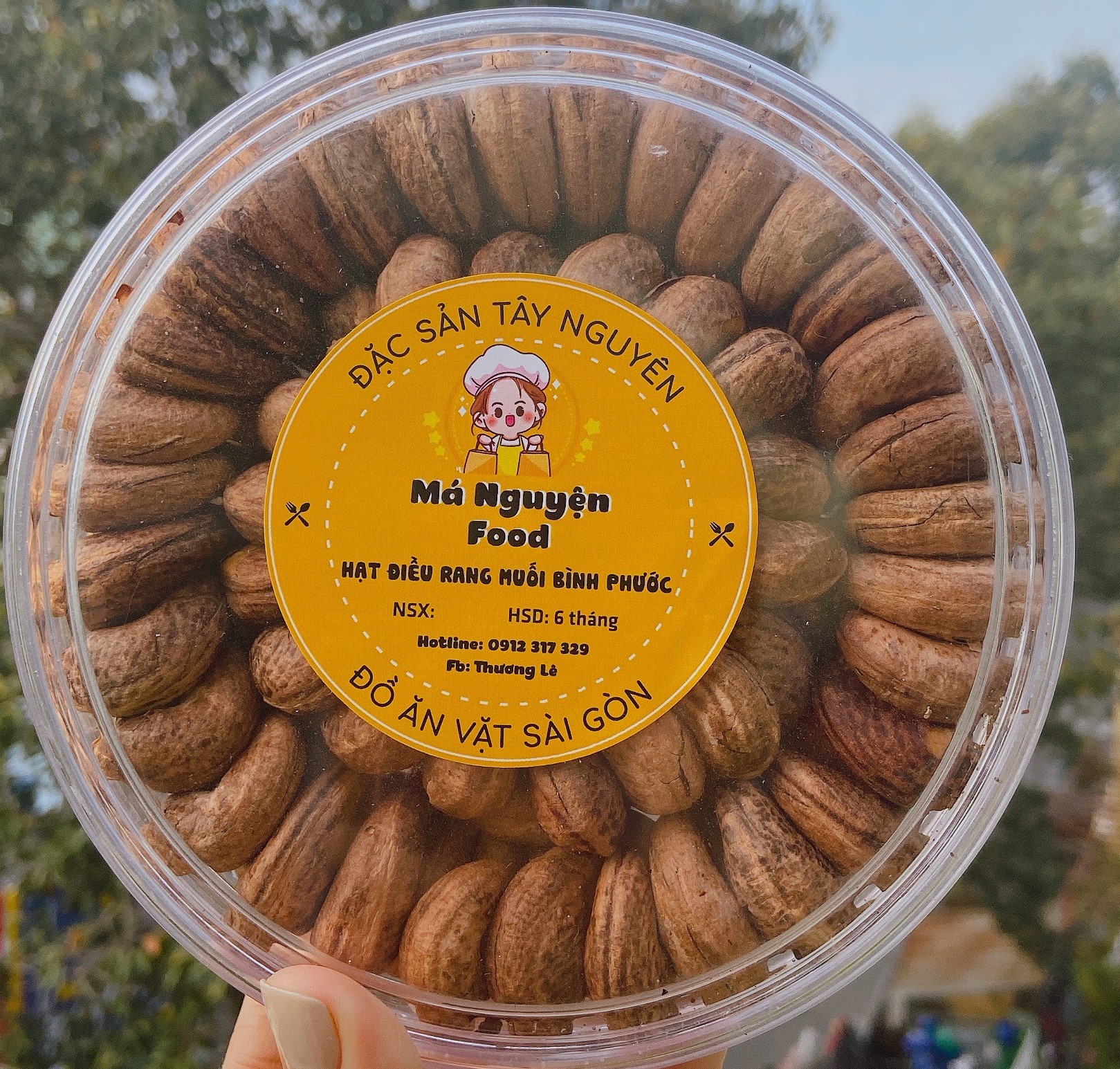 500gram hạt điều rang muối nguyên lụa bình phước