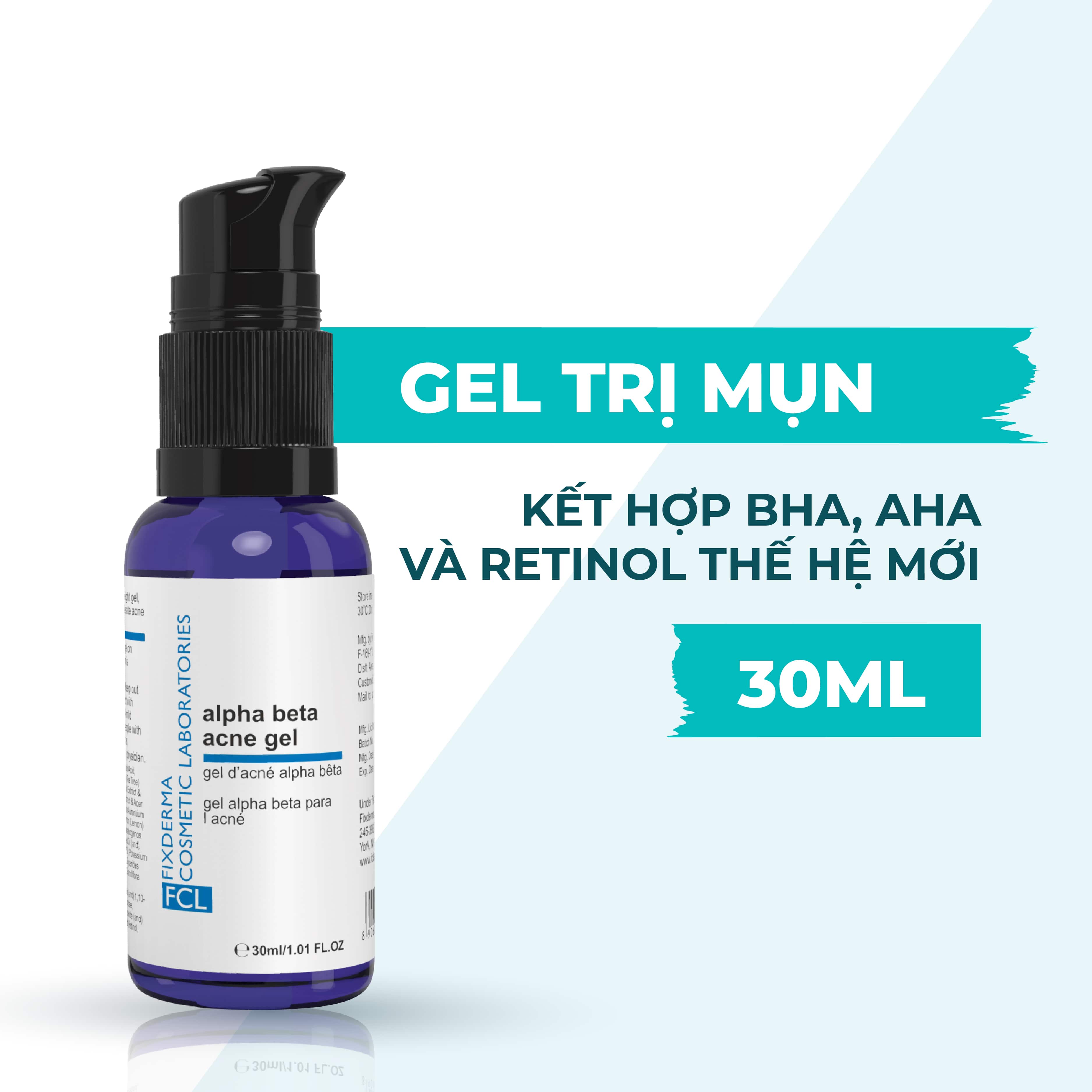 Chấm Mụn FCL Alpha-Beta Acne Gel Giúp Giảm Mụn, Ngừa Viêm,Thông Thoáng Lỗ Chân Lông, Điều Tiết Bã Nhờn 30ml - Hùng Lợi