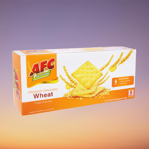 Hộp bánh afc vị lúa mì 200gr