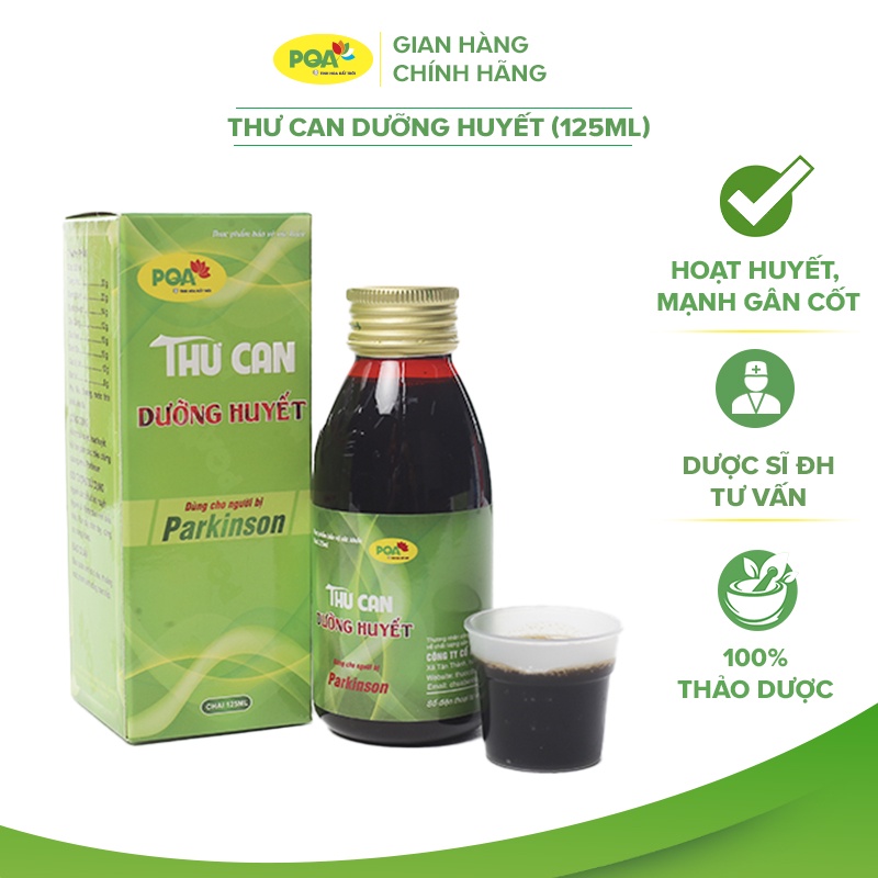 PQA Thư Can Dưỡng Huyết dùng cho người bị Parkinson, run chân tay hộp 125ml