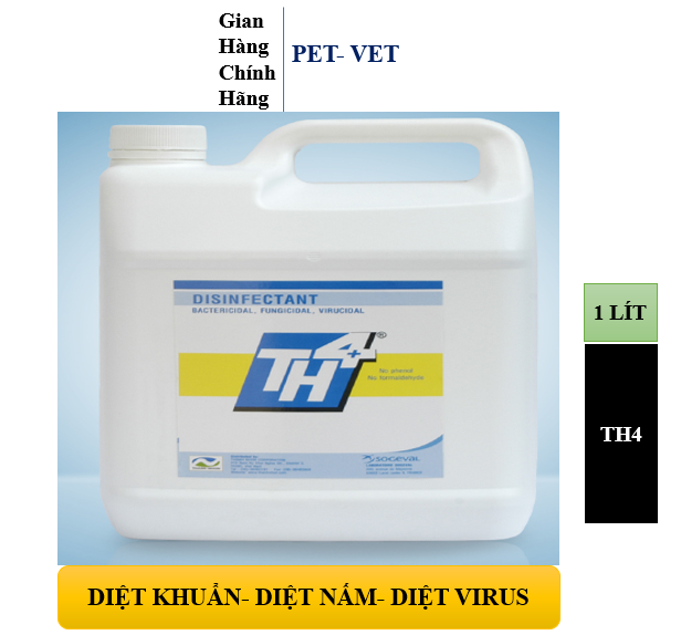 TH4 1Lit. SÁT TRÙNG DIỆT KHUẨN- DIỆT NẤM- DIỆT VIRUS
