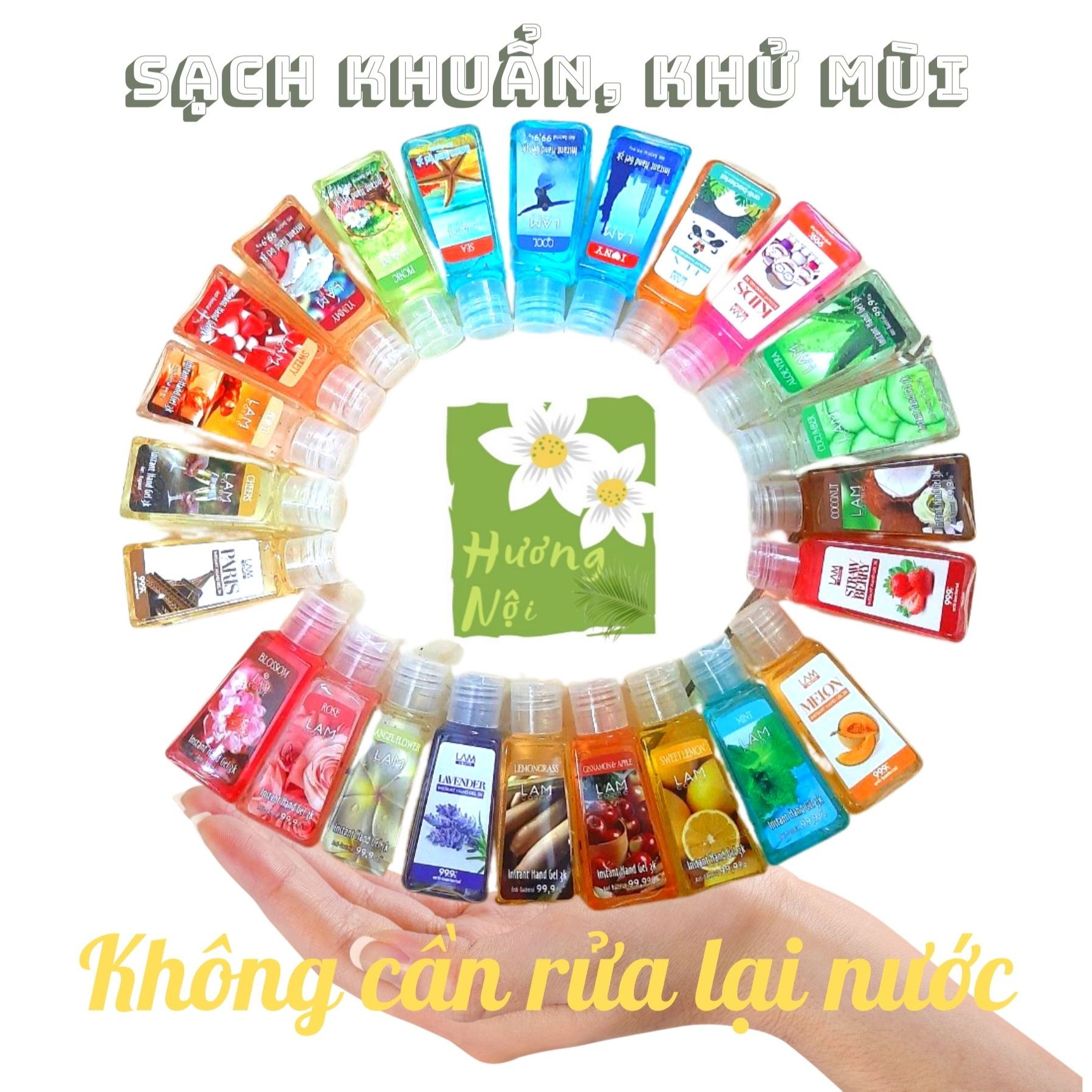 [HCM]Gel rửa tay khô 3K Lamcosmé 60ml (24 mùi lựa chọn)