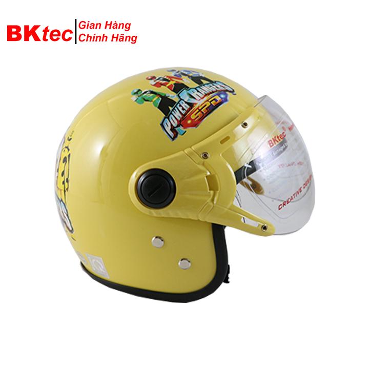 Mũ bảo hiểm 3/4 đầu có kính chính hàng cho bé trai