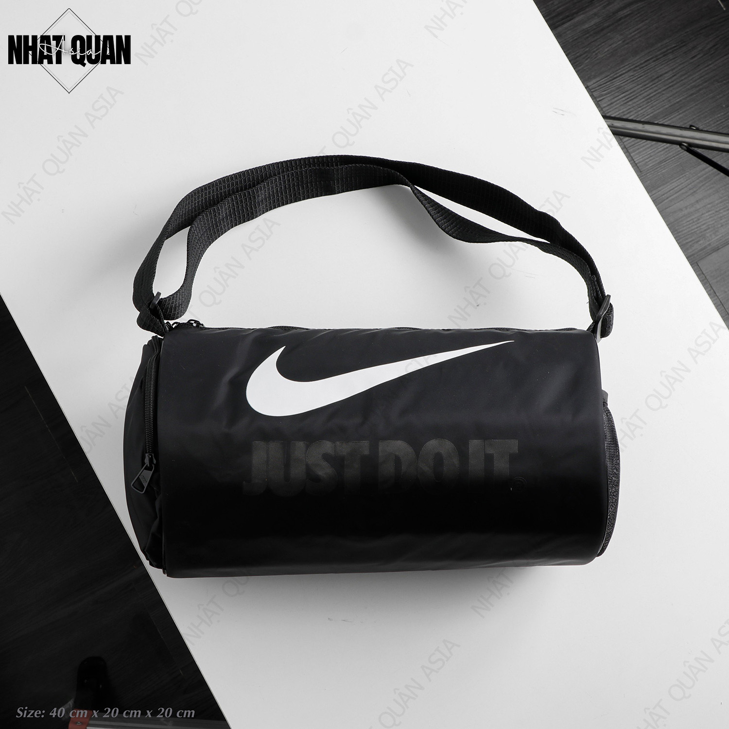 Túi trống thể thao mini Ni.ke Just Do It chống thấm có ngăn để giày - Nhật Quân Asia nhatquanasia