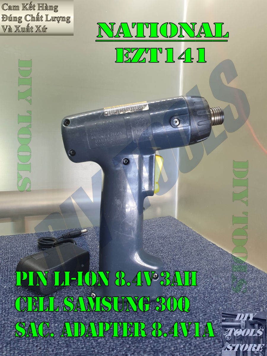 [HCM]Máy Bắn Vít Mini Nội Địa Nhật National EZT141 8.4v 3AH Qua Sử Dụng Ngoại Hình Còn Mới Trên 90% Hoạt Động Ổn Định Full Chức Năng (Máy Khoan Và Vặn Vít Dùng Pin)(DIY TOOLS)