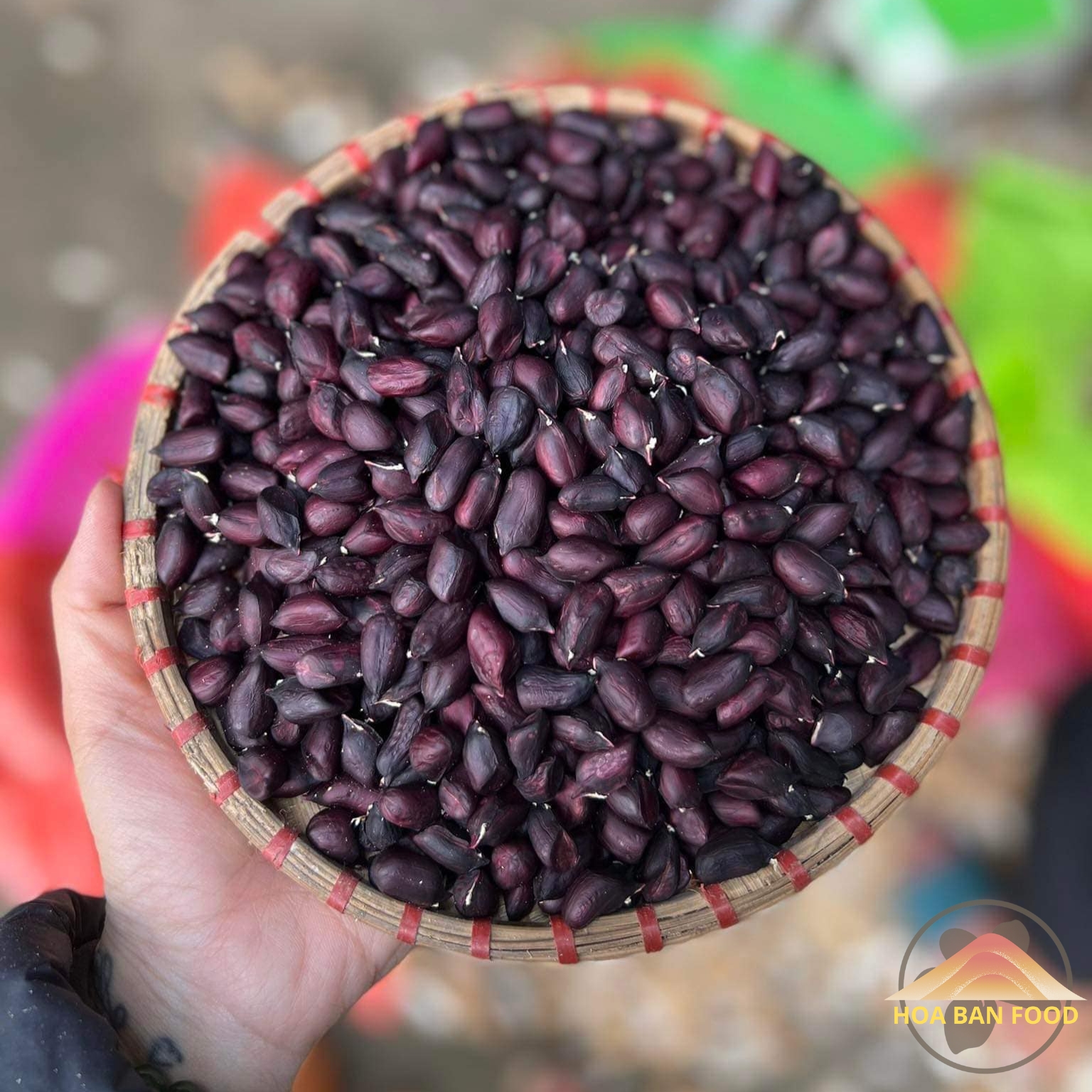  Nhân lạc đen khô Mường Khương loại 1. Đặc sản lạc đen đậu phộng đen Tây Bắc lạc hoa mèo lạc hoa vằn khô Pa Dí - HOA BAN FOOD 