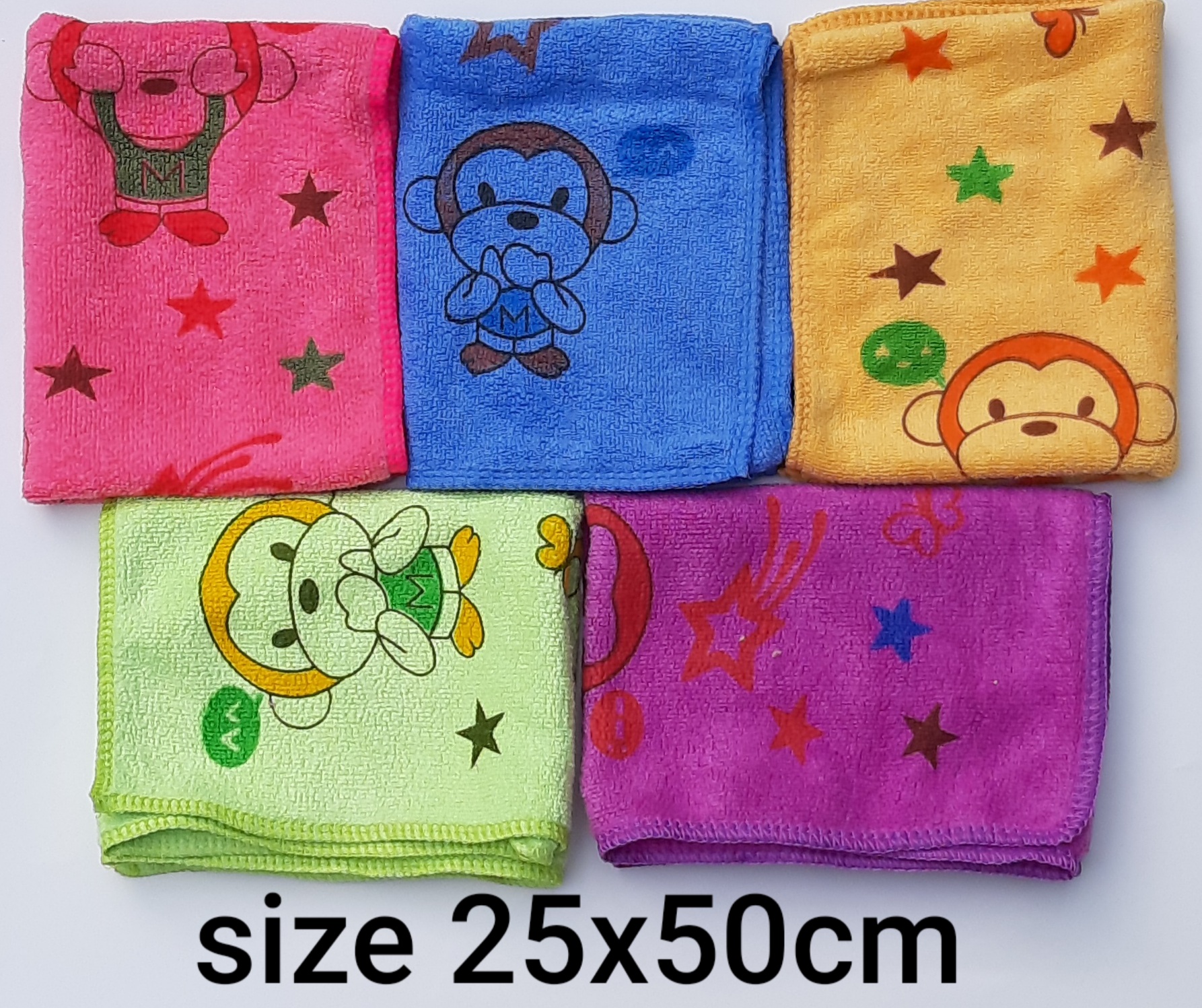 1 cái Khăn mặt siêu mềm mịn cao cấp 25x50cm ( giao màu ngẫu nhiên)