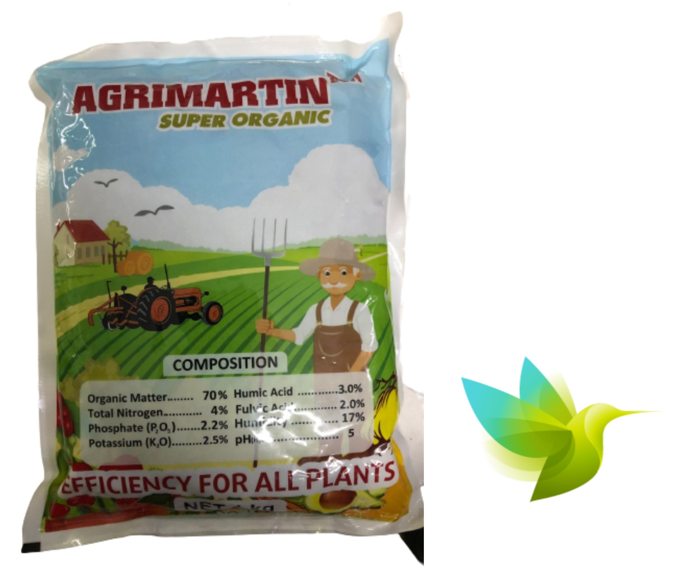 Phân bón hữu cơ sinh học agrimartin - #043a# 1kg