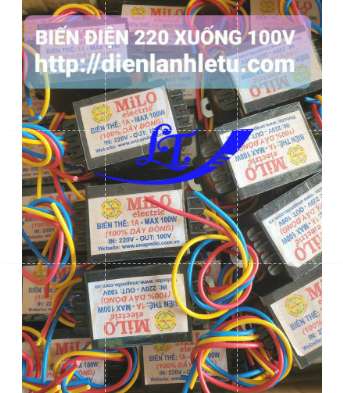 Biến áp điện tử milo 100w - biến thế đổi điện 220v-100v công suất 100w - biến áp chuyển đổi điện - cục đổi nguồn
