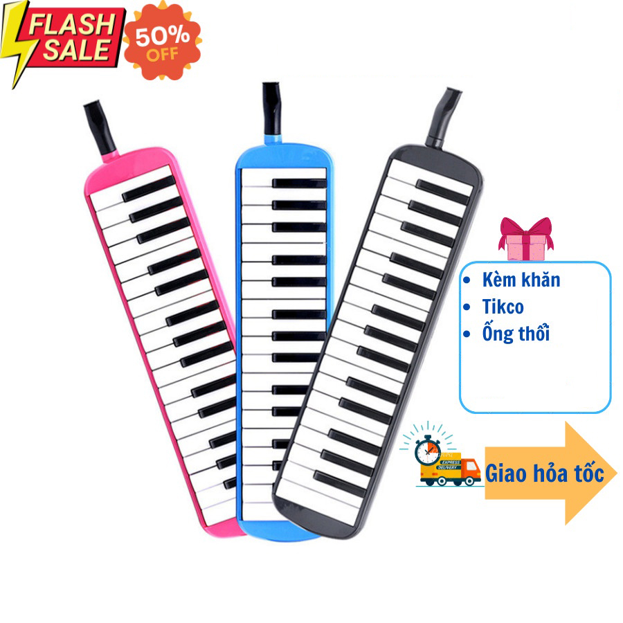 [TẶNG TÚI+KHĂN LAU+TICKER] Kèn melodica 32 phím và 37 phím tặng kèm túi đựng, khăn lau - Bảo hành 12 tháng