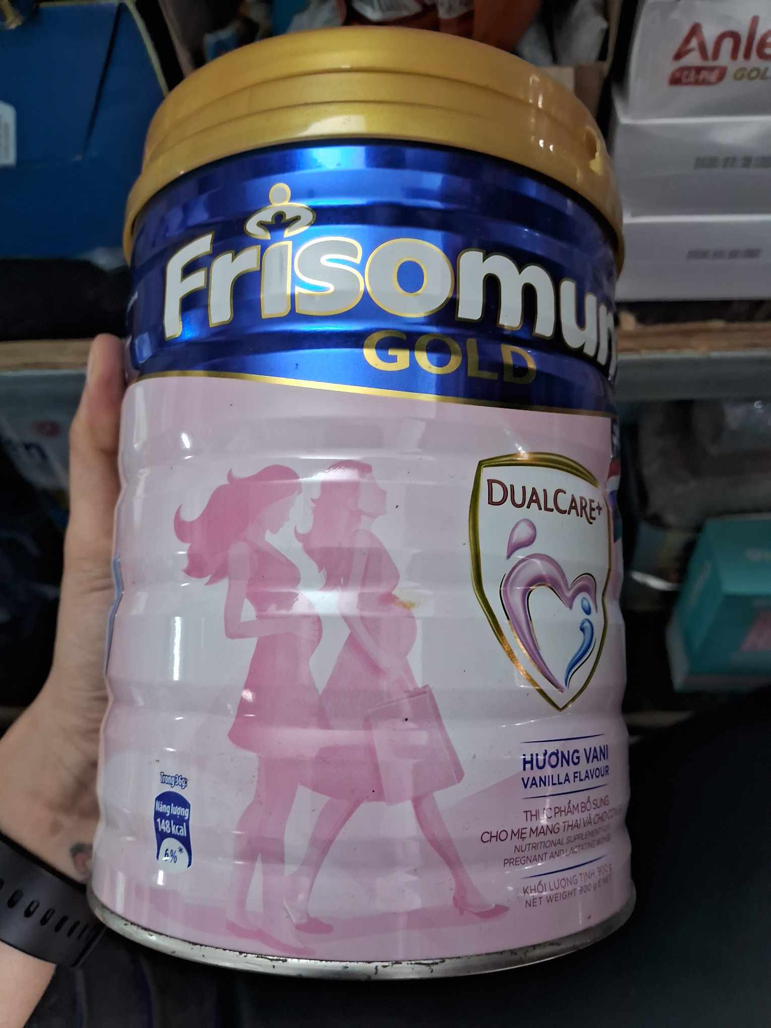 Sữa bột FRISOMUM GOLD hương VANI (900G)