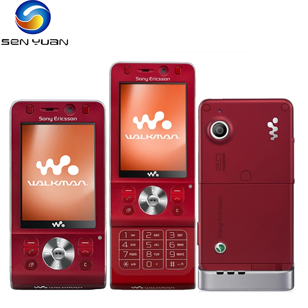 Original sony ericsson w910 3g mobile phone new 2.4'' display w910i 2mp camera bluetooth fm radio cellphone