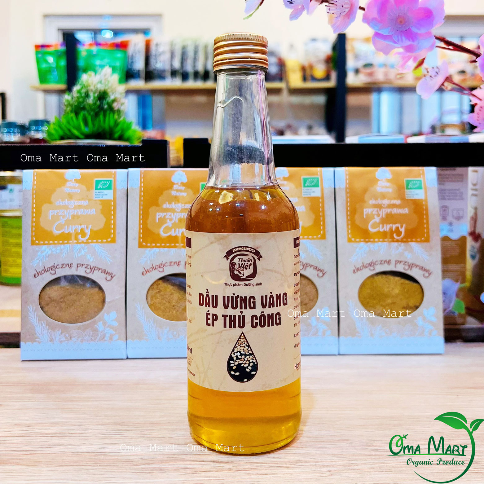 [Thực dưỡng] Dầu vừng vàng ( dầu mè) ép thủ công Homefood 300ml