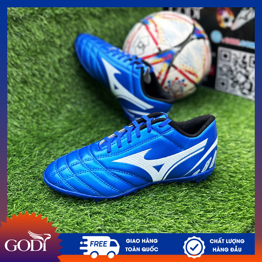Giày đá bóng mzn size 36 đén size 48 màu xanh đinh TF đẹp giá rẻ - Giày đá banh size nhỏ cho trẻ em 36-37-38 đến bigsize cho người lớn size 45-46 size 47-48 size to số lớn ngoại cở đại, GODI