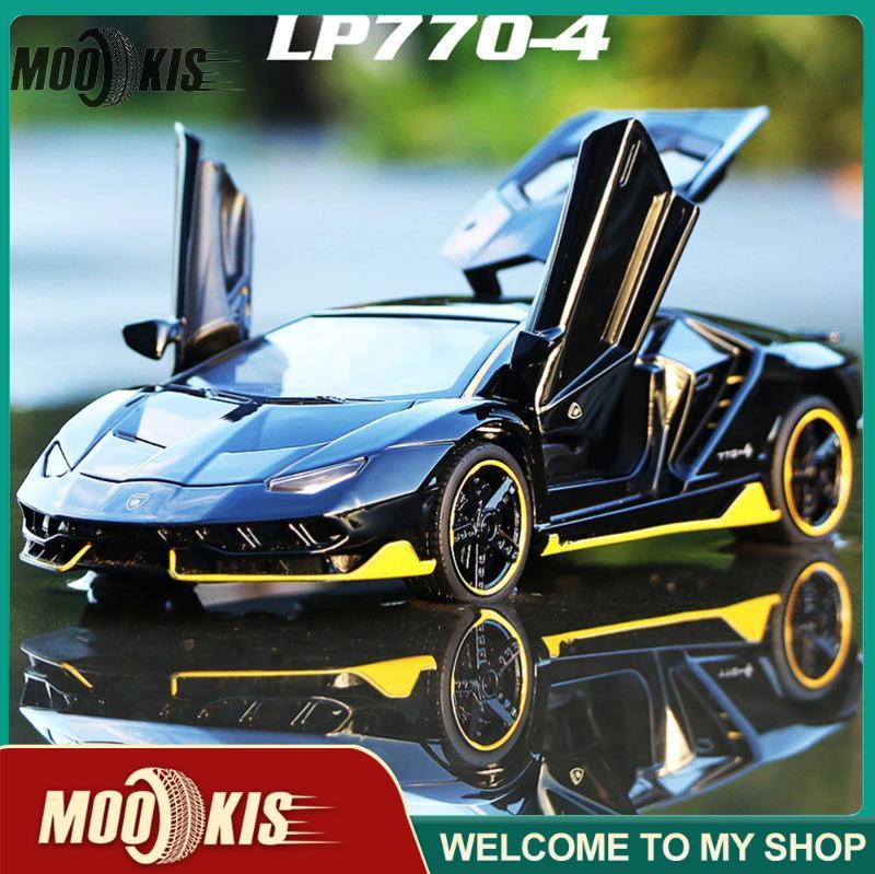 Đồ chơi xe hơi lamborg Car Model centenario lp770-4 đúc khuôn với âm thanh và ánh sáng kích thước 15.5*6.5*4cm tỉ lệ 1:32, làm quà tặng cho bé trai, trang trí bảng điều khiển xe hơi - INTL