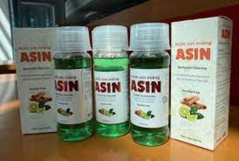 Nước súc miệng ASIN 250ml - Chứa dược chất thiên nhiên Berberine Chloride và Chlorhexidine