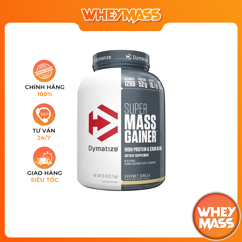[HCM]Sữa Tăng Cân Nhanh Dymatize Super Mass 6 Lbs ( 2.7 kg) - Authentic 100%