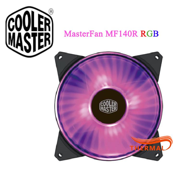 Fan case 14cm cooler master masterfan mf140r rgb - fan led rgb 16.7 triệu màu sức gió tốt, tuổi thọ sản phẩm cao