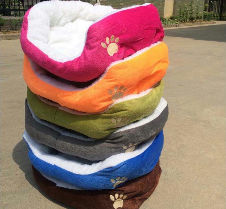 nệm giường nằm cho chó mèo bông màu xám 40x50cm m3