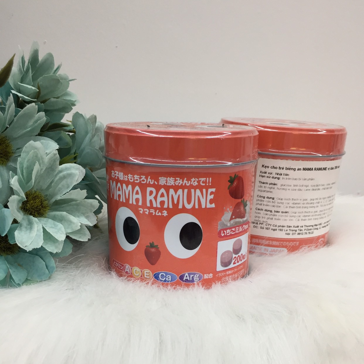 Kẹo cho trẻ biếng ăn mama ramune 200 viên