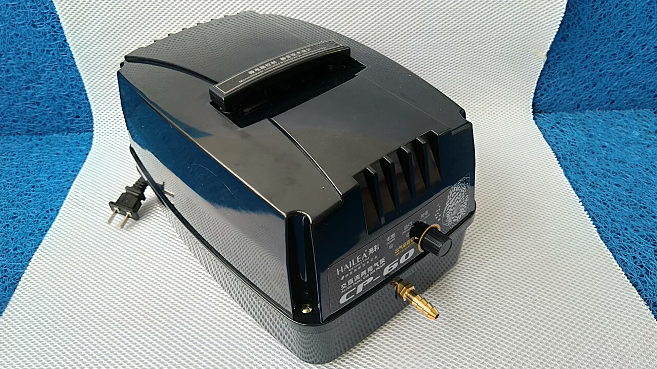 Máy thổi khí tích điện hailea cp-60, 80w-60l/min dùng cho bể cá.