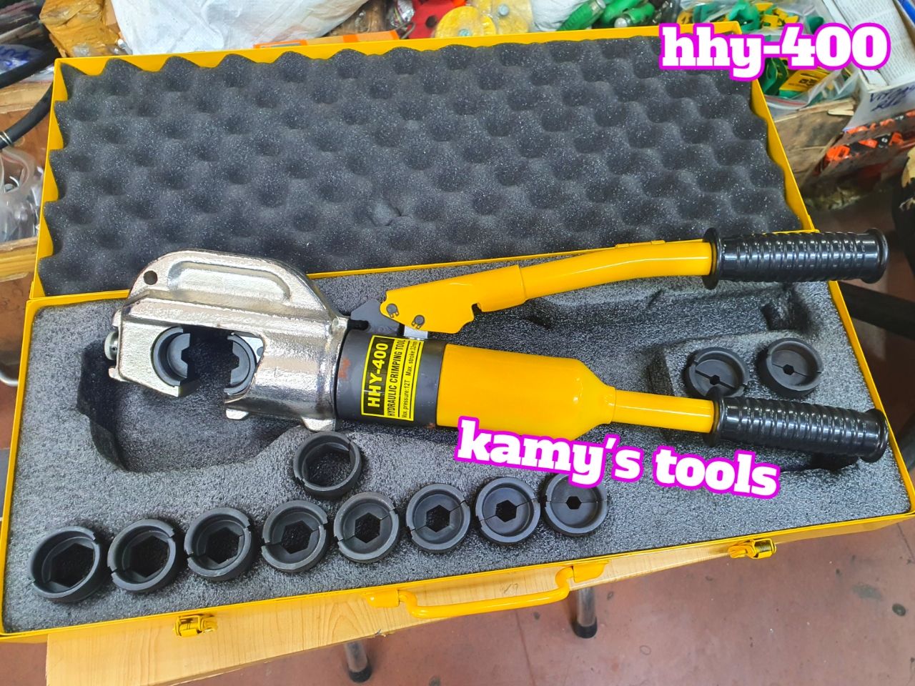 Kìm ép cos thủy lực hhy-400 tlp đầu chữ c 11 tấn 16-400mm2