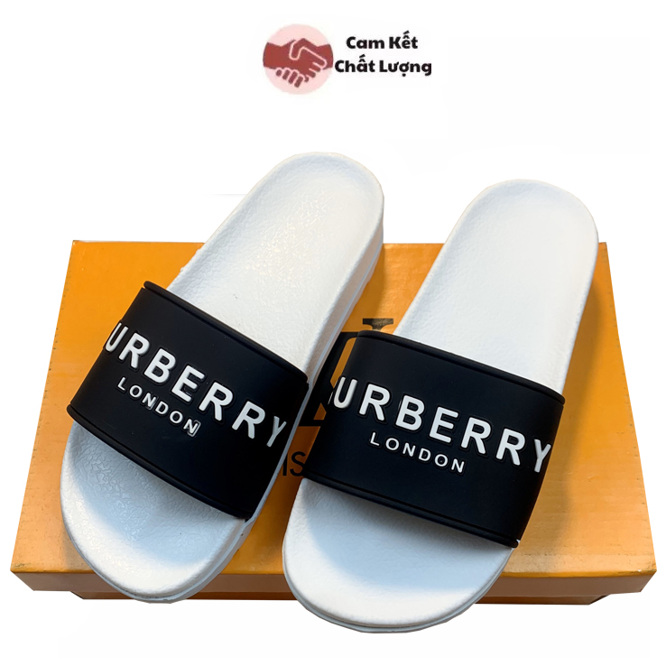 Dép nam burberry - Dép burberry bền bỉ - Dép đúc đế cao cấp - Dép nam full size