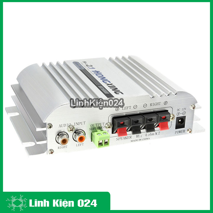 Mạch âm ly 12v công suất lớn hx268 500w+500w fm/usb