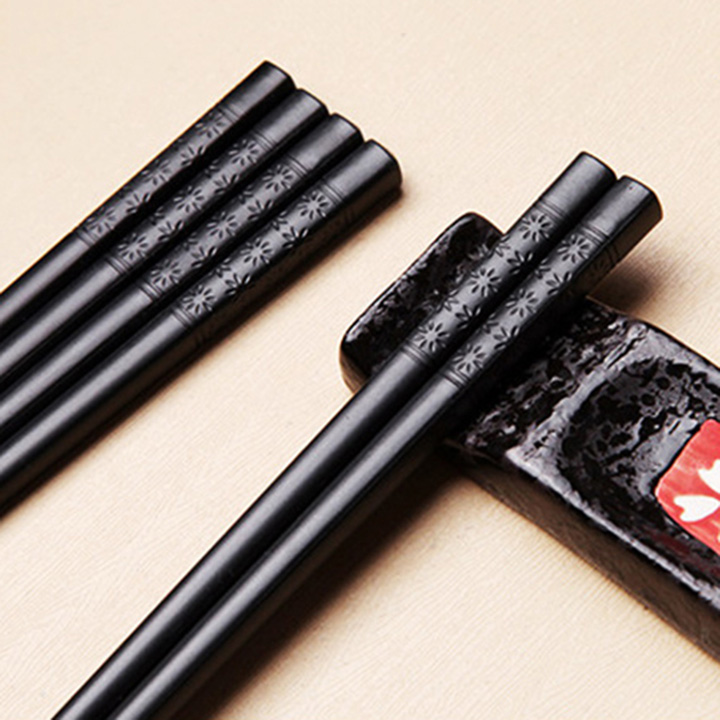 Bộ Đũa Ăn Cơm 10 Đôi Đũa Nhựa Cao Cấp HL067 | Dua Phong Cách Nhật Bản Chất liệu cao cấp đẹp bắt mắt chống mốc mối mọt chống cháy dài 24cm ( kèm link video, ảnh thật ) - đồ dùng nhà bếp