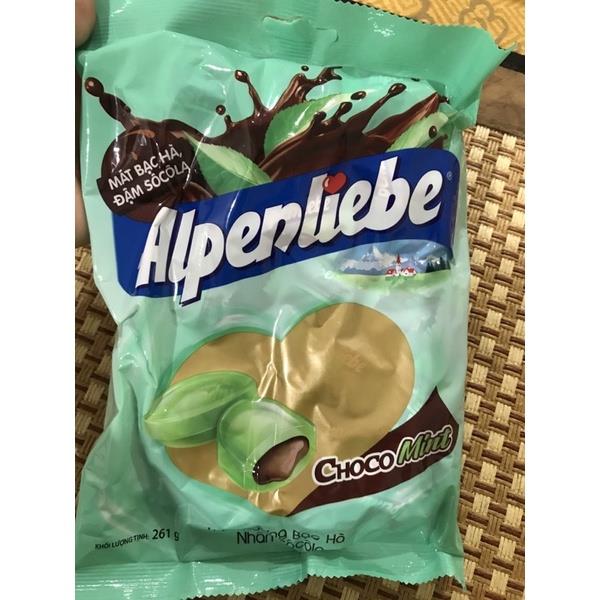 【sẵn sàng】 Kẹo Alpenliebe bạc hà nhân socola Chocomint 261g ( 90 viên) siêu rẻ