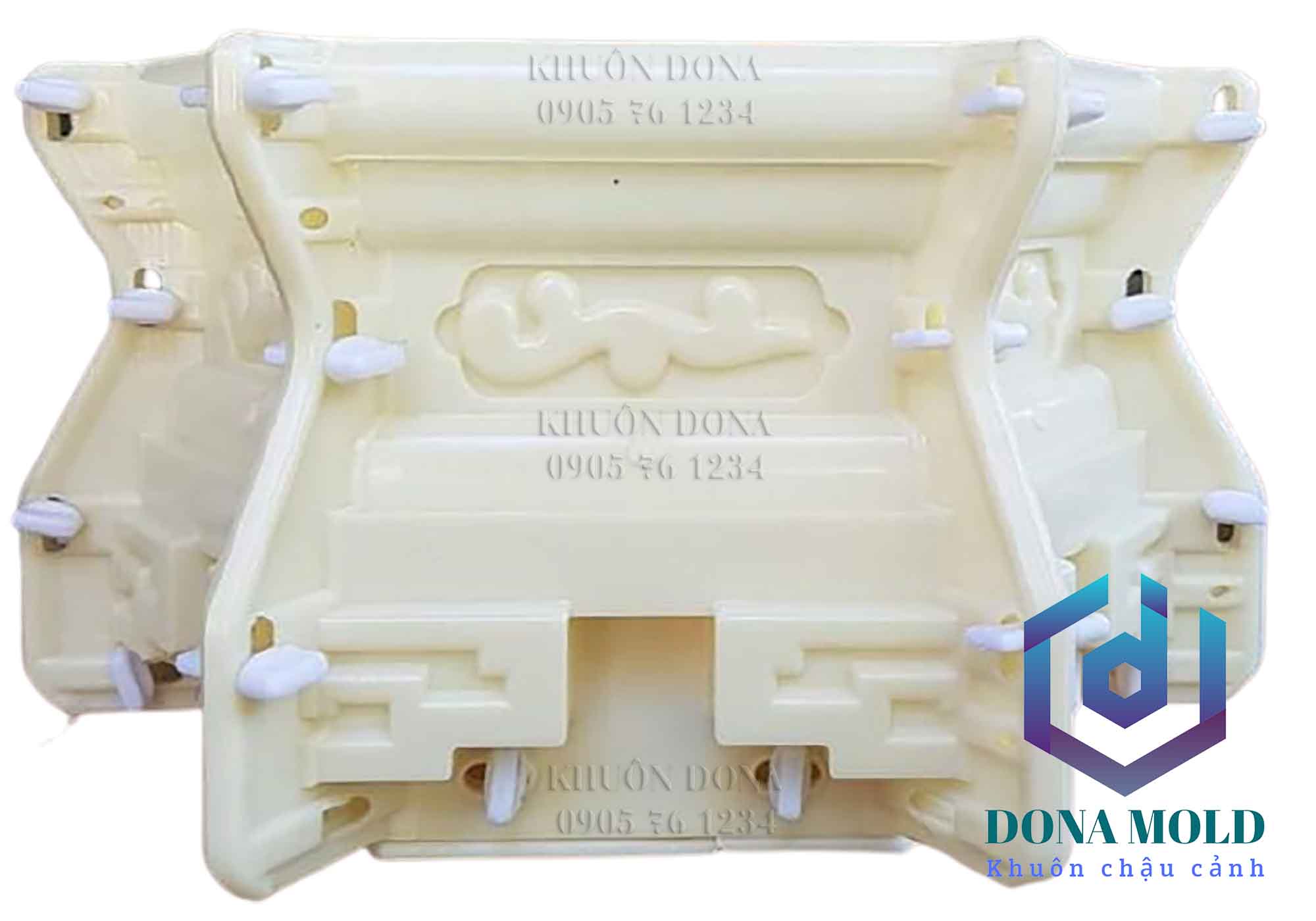 Khuôn Đúc Chân Đôn Bệ dùng cho Lục Giác 45 cm, chân Cao 23 cm. Khuôn Đúc Chậu Cảnh ABS cao cấp