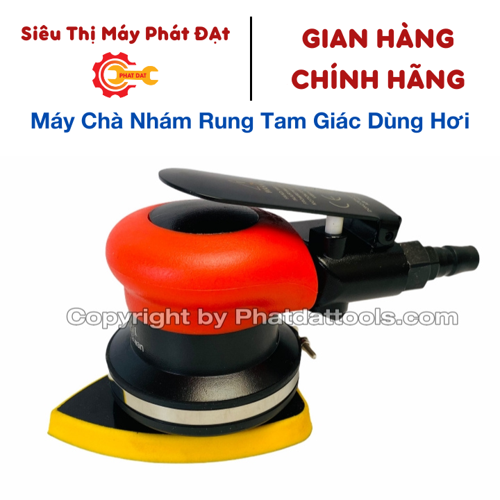 Máy chà nhám rung tam giác dùng hơi TOP-Made in Taiwan-Bảo hành 6 tháng