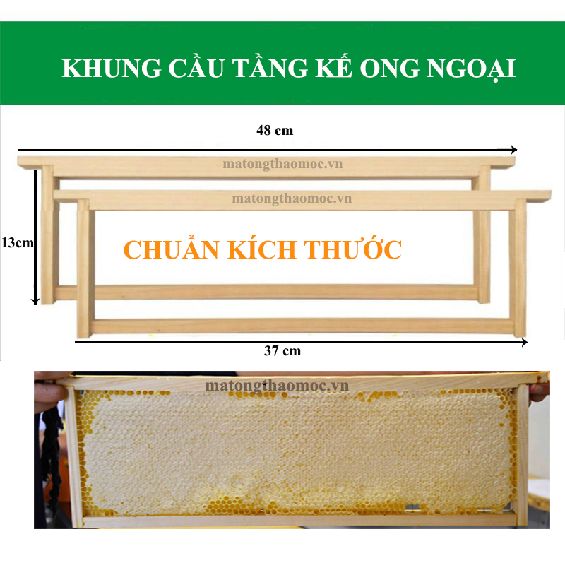 5 Khung Cầu Tầng Kế Ong Ngoại Gỗ Thông Xuất Khẩu