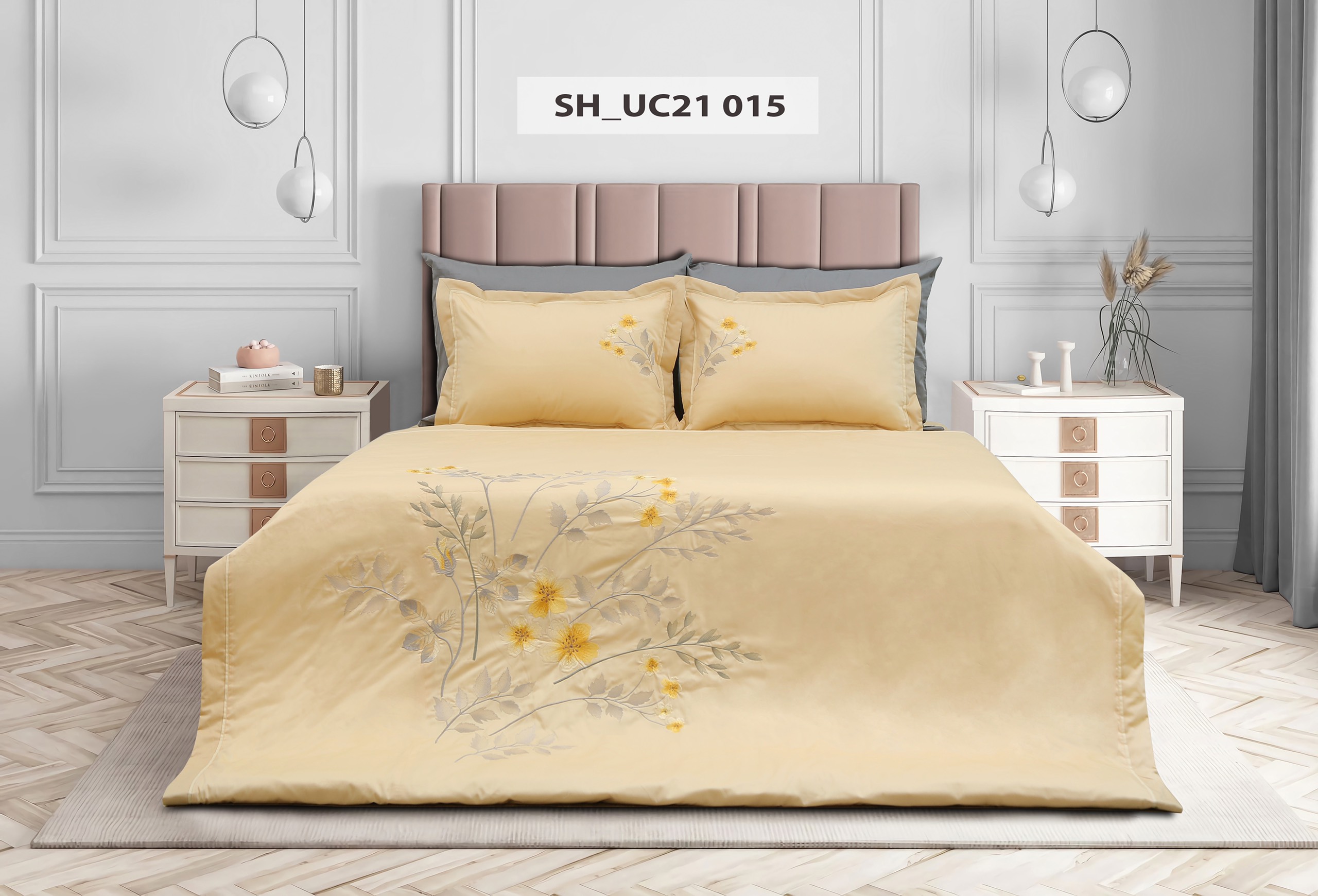 Bộ chăn ga gối cao cấp sông hồng uc21 015
