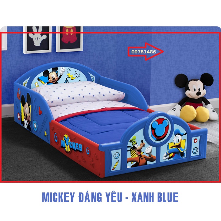 Giường Ngủ  Cho Bé Kèm Đệm Hình Ô Tô, Công Chúa, Micckey - Giường  Thông Minh