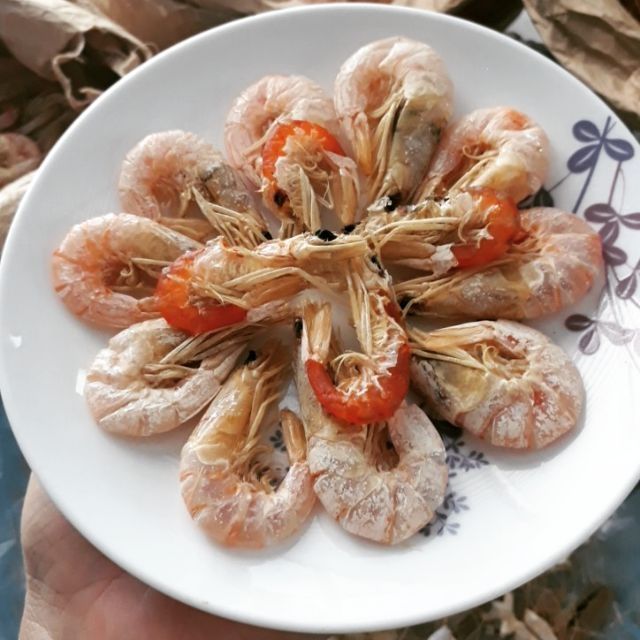 Tôm đất nguyên vỏ phơi nắng tự nhiên, ngọt ngon