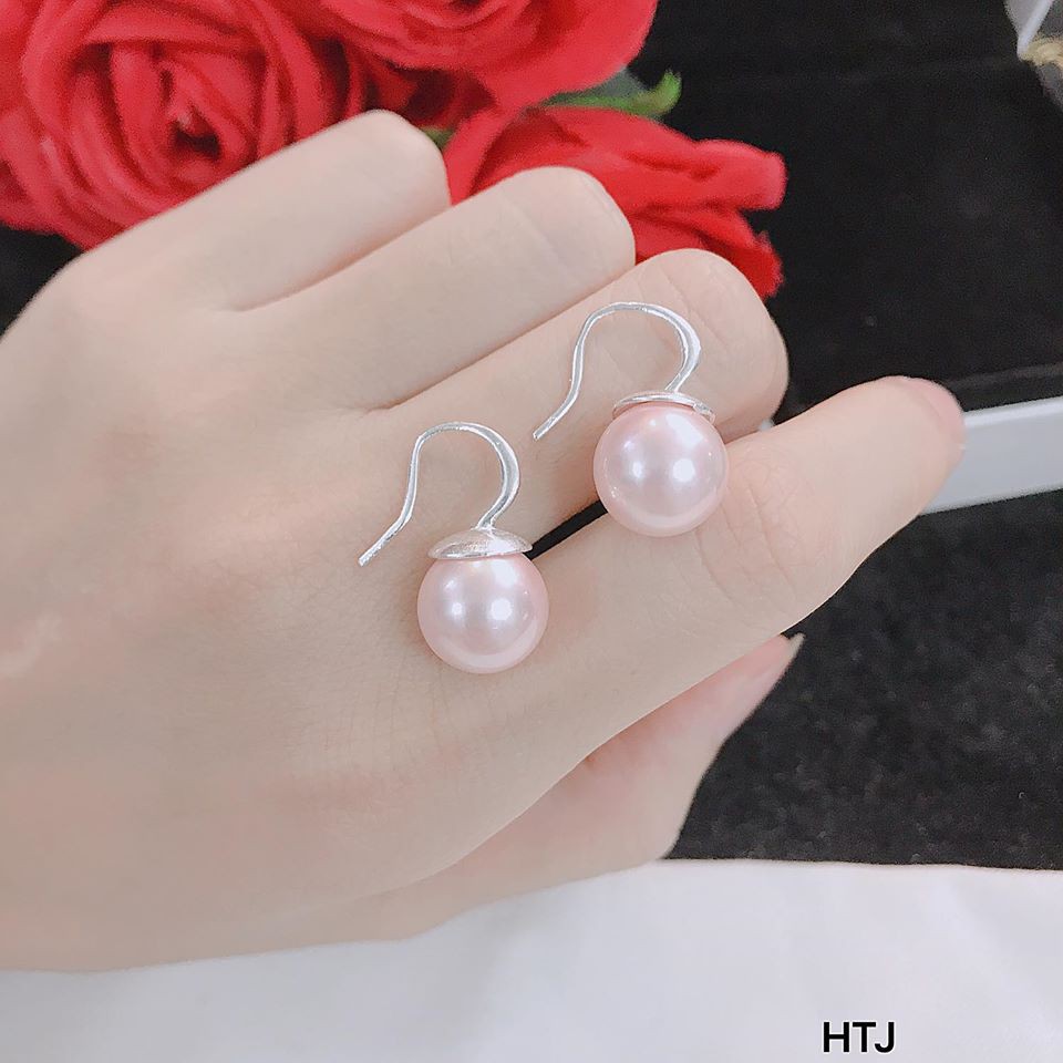Bông tai nữ ngọc trai móc bạc thật mẫu mới cực đẹp ,Trang sức bạc QMJ Cam kết chuẩn Bạc Ta sáng đẹp, bền màu không lo đen xỉn, giao hàng giống ảnh, đúng chất lượng