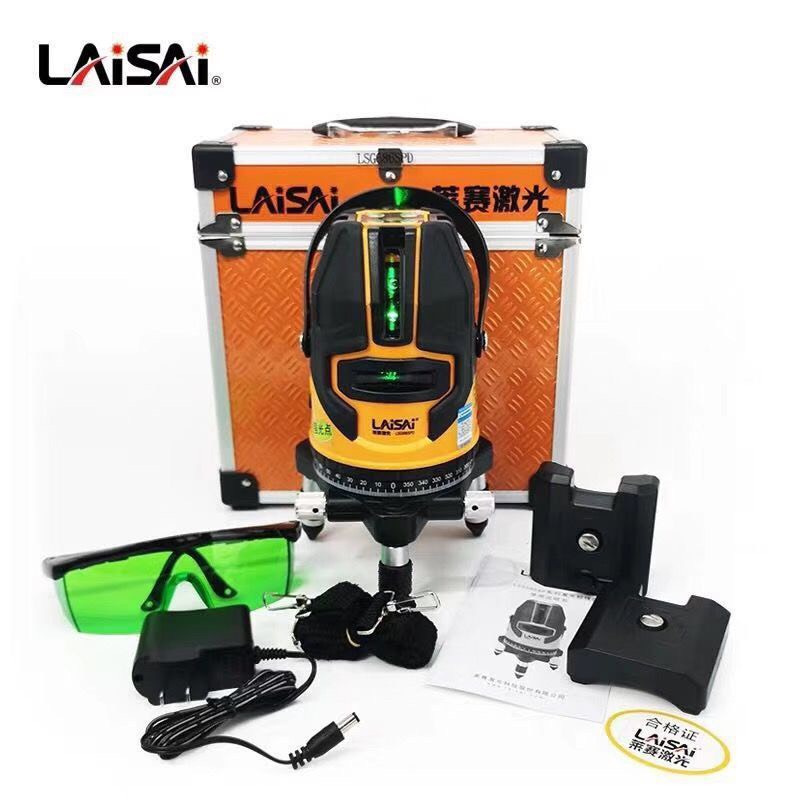Máy cân bằng laser 5 tia xanh laisai lsg686spd