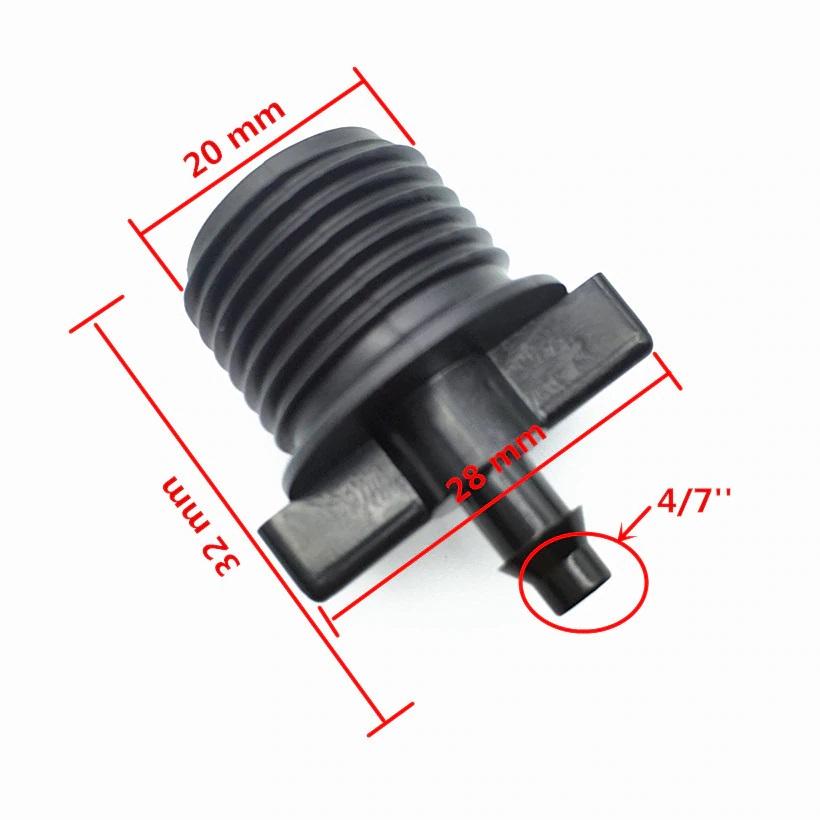 10 đầu nối chuyển ren 21 sang ống 6mm