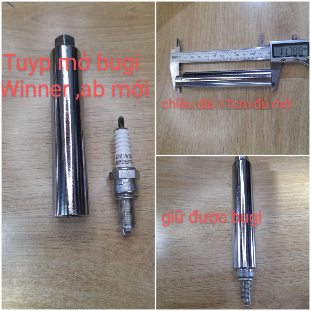 Tuyp mở bugi xe Winner và Ab
