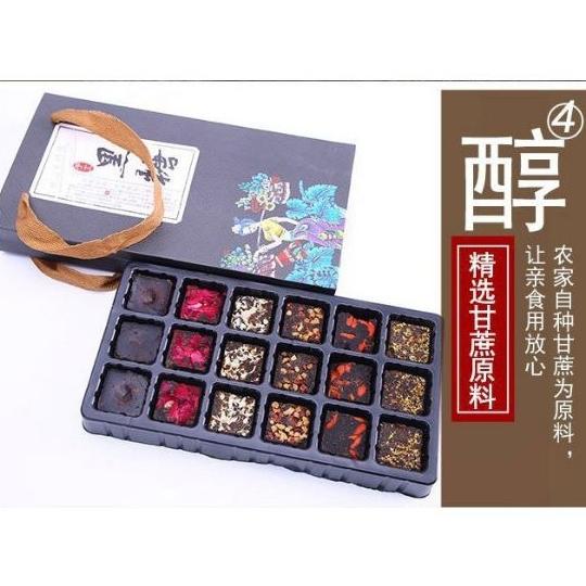 trà đường nâu 6 vị 18 viên