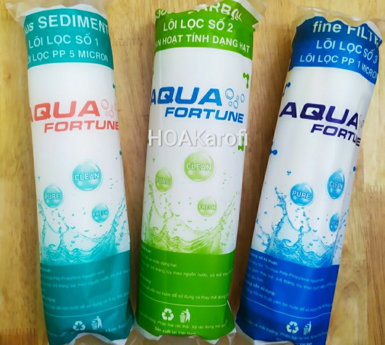 Bộ lõi lọc nước aqua dùng cho các dòng máy lọc nước ro
