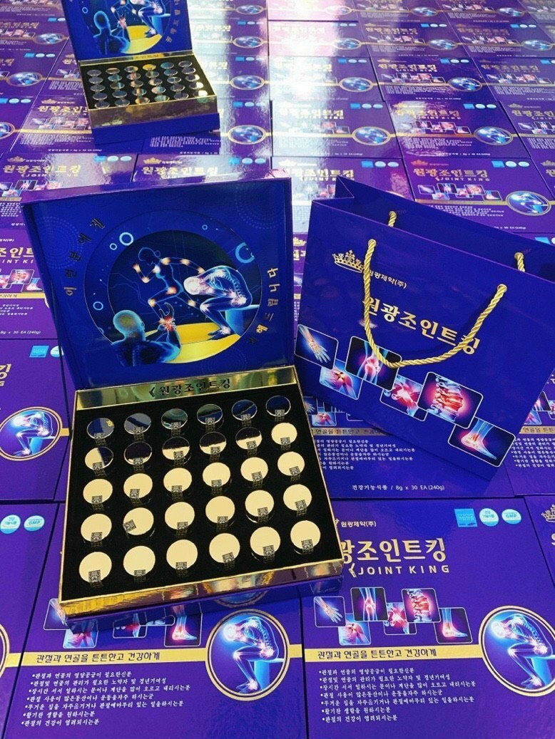 Viên uống bổ khớp joint king hàn quốc, hộp 30 lọ x 8g, giúp cải thiện đau nhức xương khớp hiệu quả