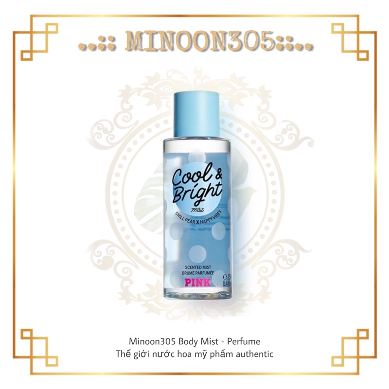 Xịt Thơm Body Mist 𝗩𝗜𝗖𝗧𝗢𝗥𝗜𝗔'𝗦 𝗦𝗘𝗖𝗥𝗘𝗧 Cool & Bright 30ml/50ml/100ml/250ml