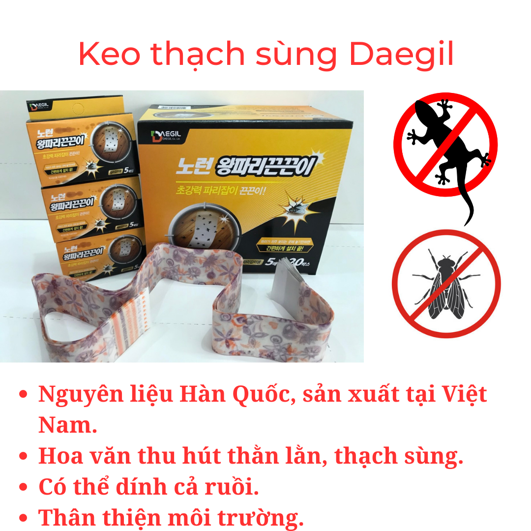 Combo 5 hộp keo dính, bẫy thằn lằn/ thạch sùng, bắt ruồi đa năng Hàn Quốc