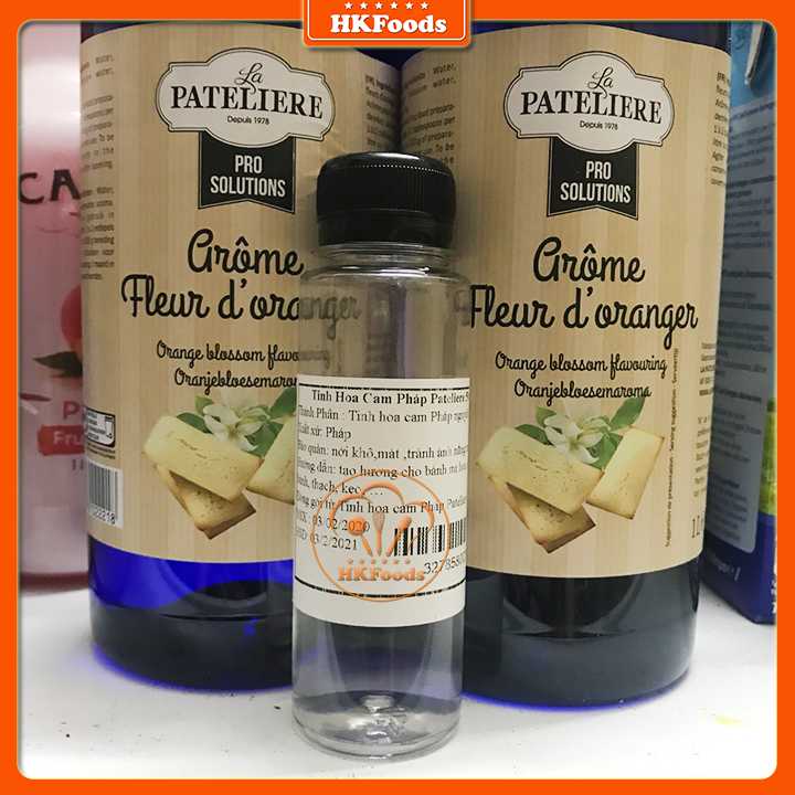 Nước Hoa Cam Pháp Pateliere Nguyên Liệu Làm Bánh Mỳ Hoa Cúc Chai Nhỏ 50ml